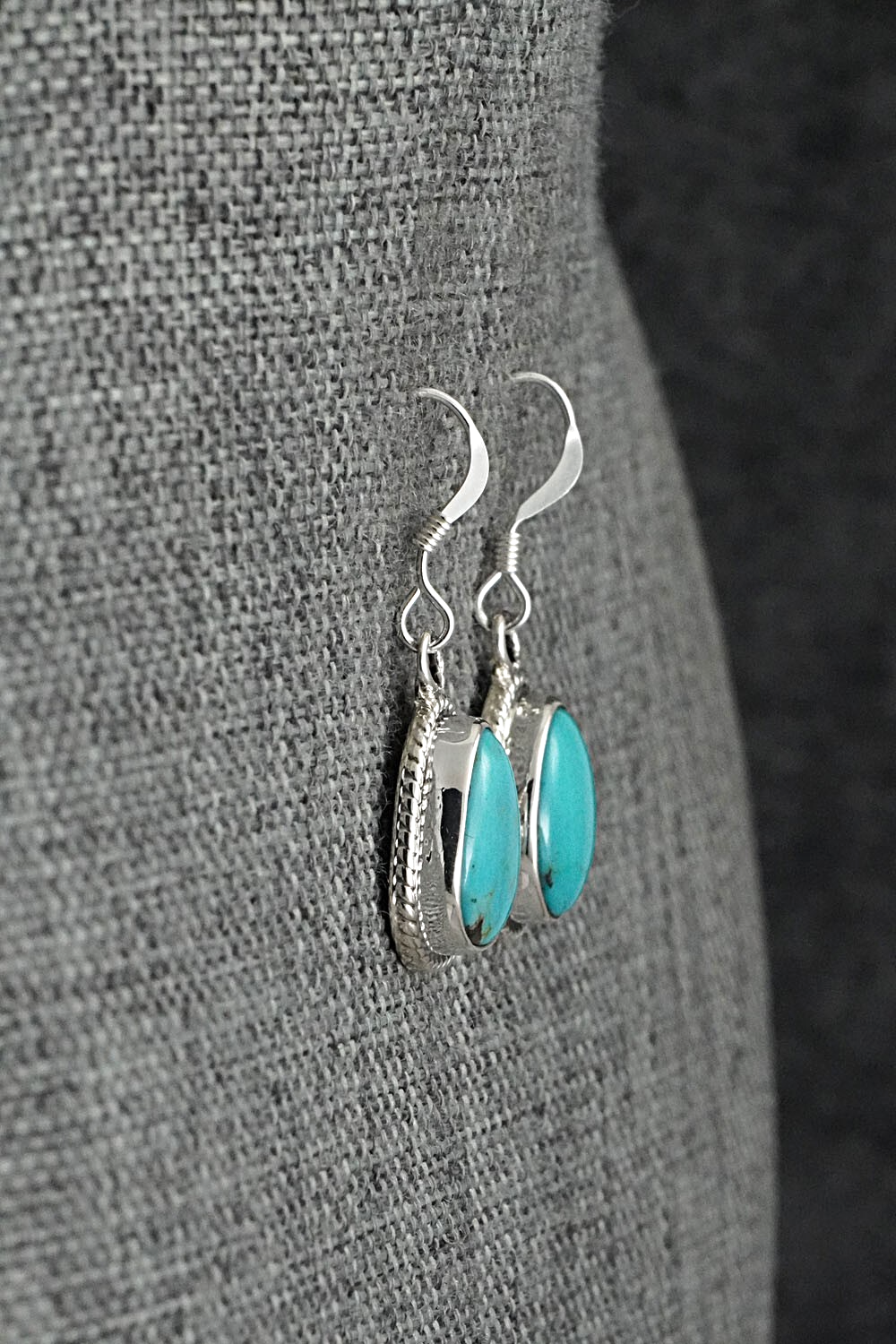 Turquoise & Sterling Silver Earrings - Sharon McCarthy