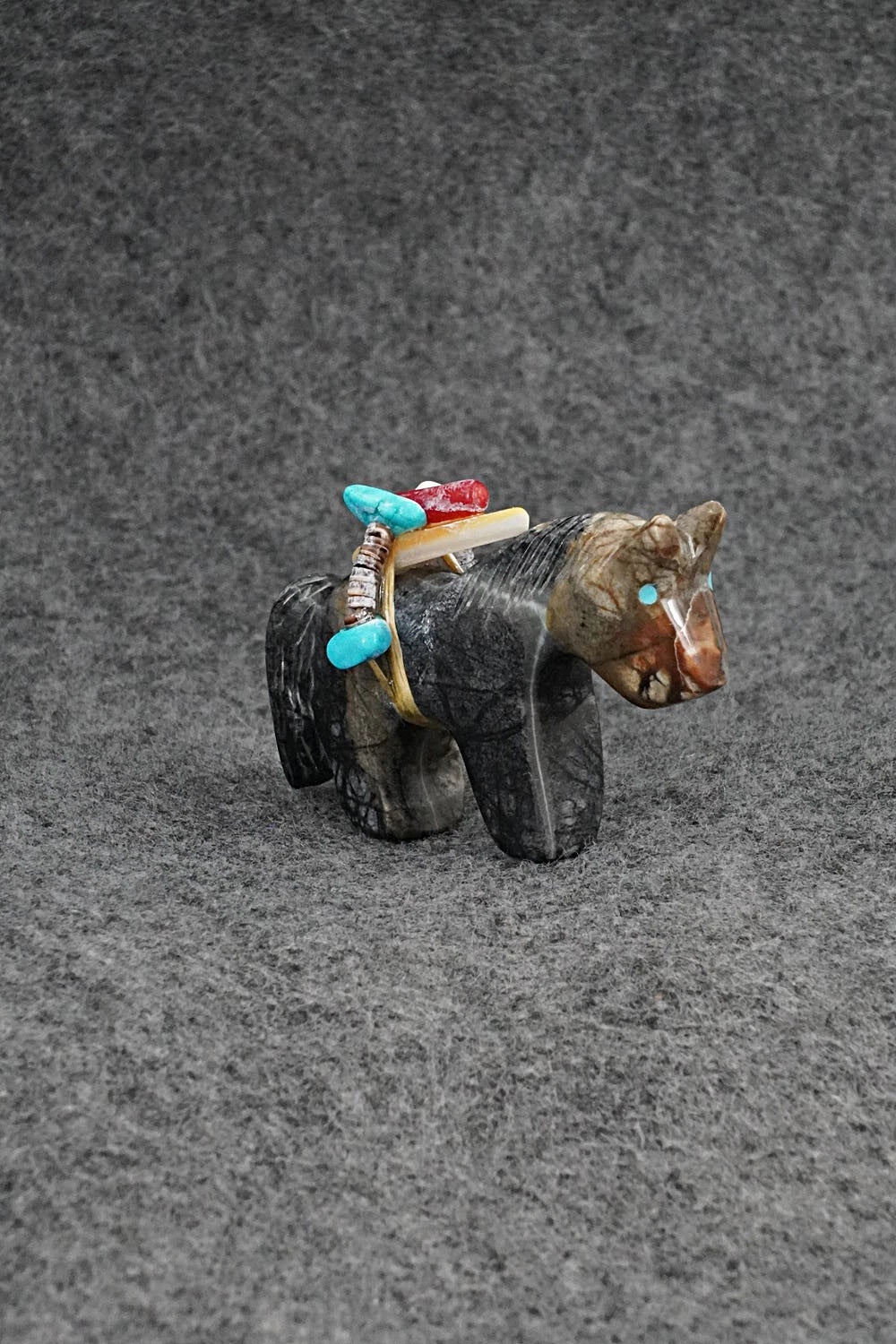 Horse Zuni Fetish Carving - Rodney Laiwakete