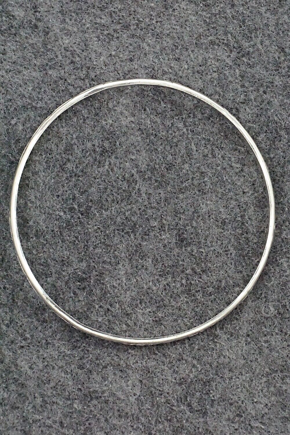 Sterling Silver Bangle Bracelet - Elaine Tahe
