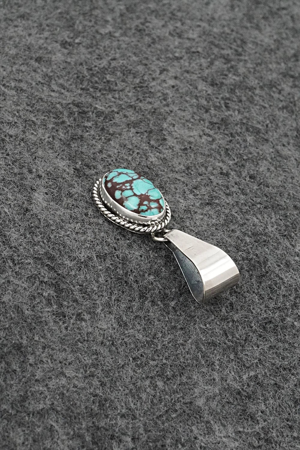 Turquoise & Sterling Silver Pendant - Eugene Gruber