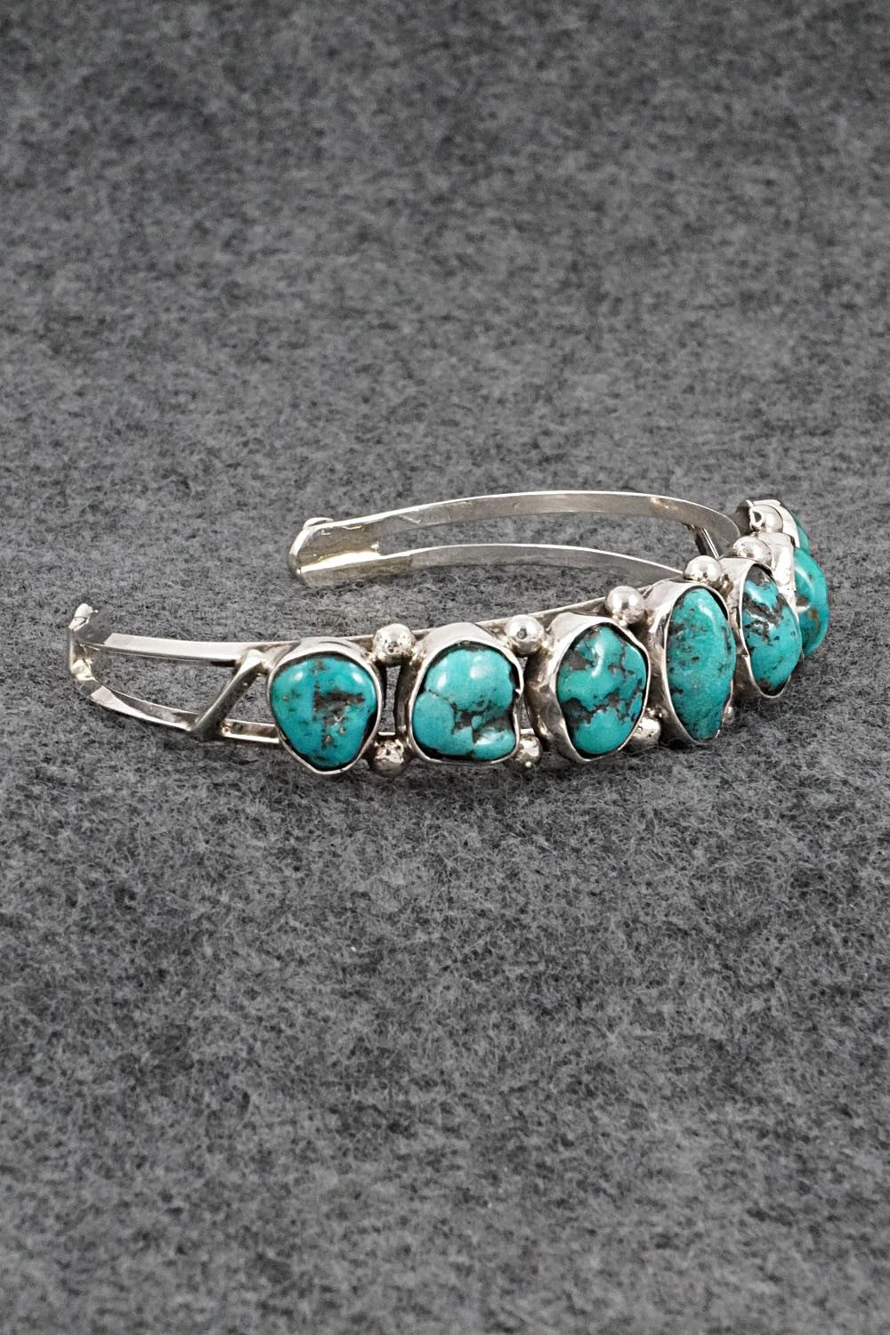 Turquoise & Sterling Silver Bracelet - Priscilla Reeder