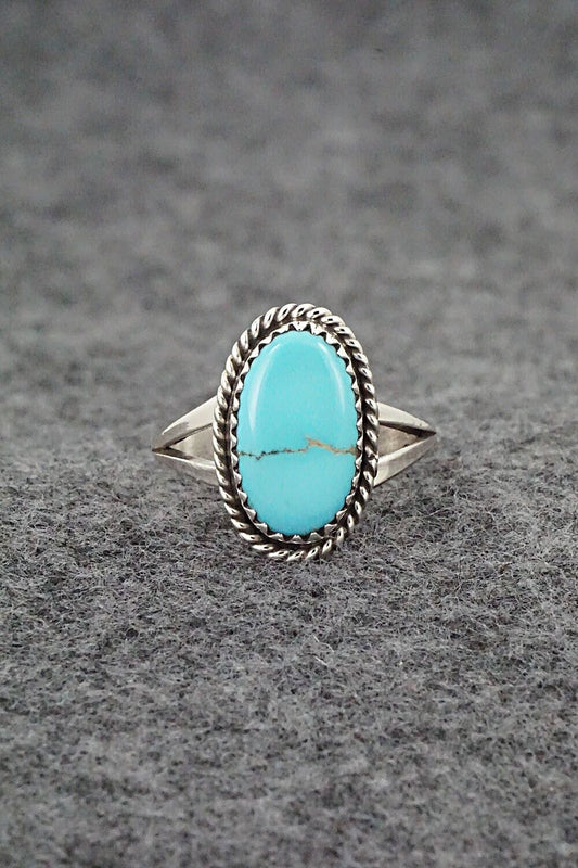 Turquoise & Sterling Silver Ring - Robert Martinez - Size 7