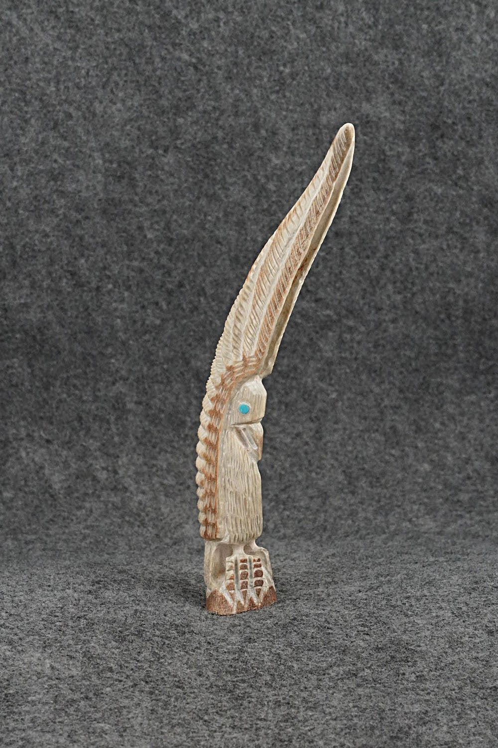 Eagle Zuni Fetish Carving - Garrick Weeka