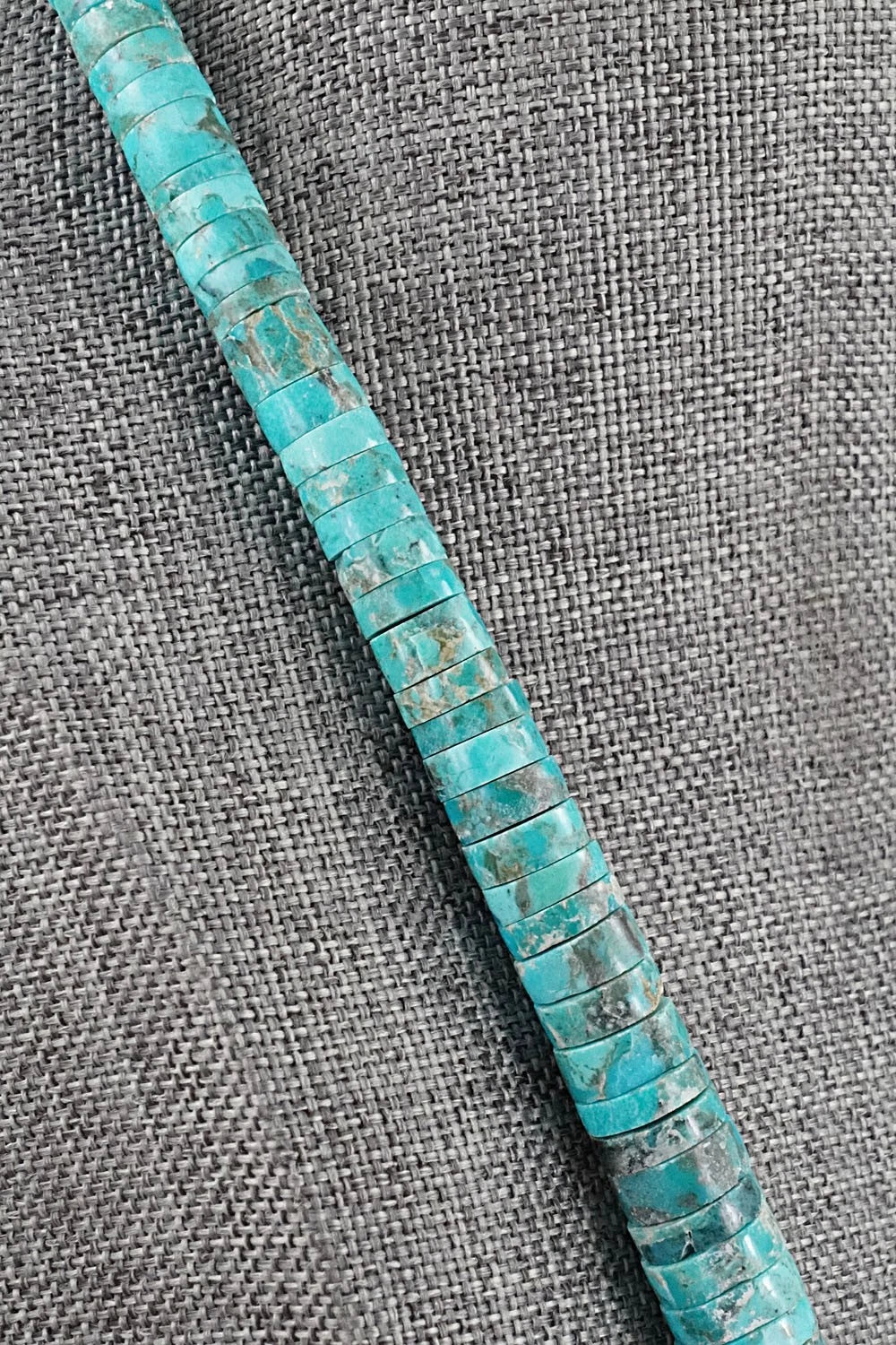 Turquoise & Sterling Silver Necklace 20" - Joe Garcia