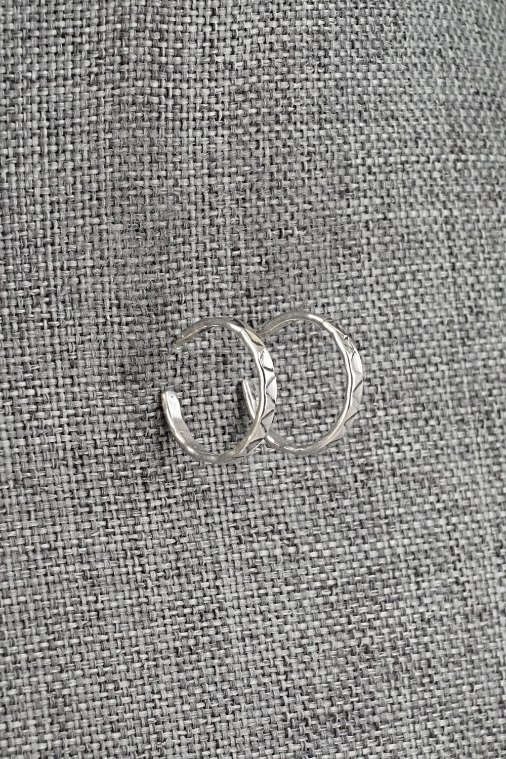 Sterling Silver Hoop Earrings - Elaine Tahe