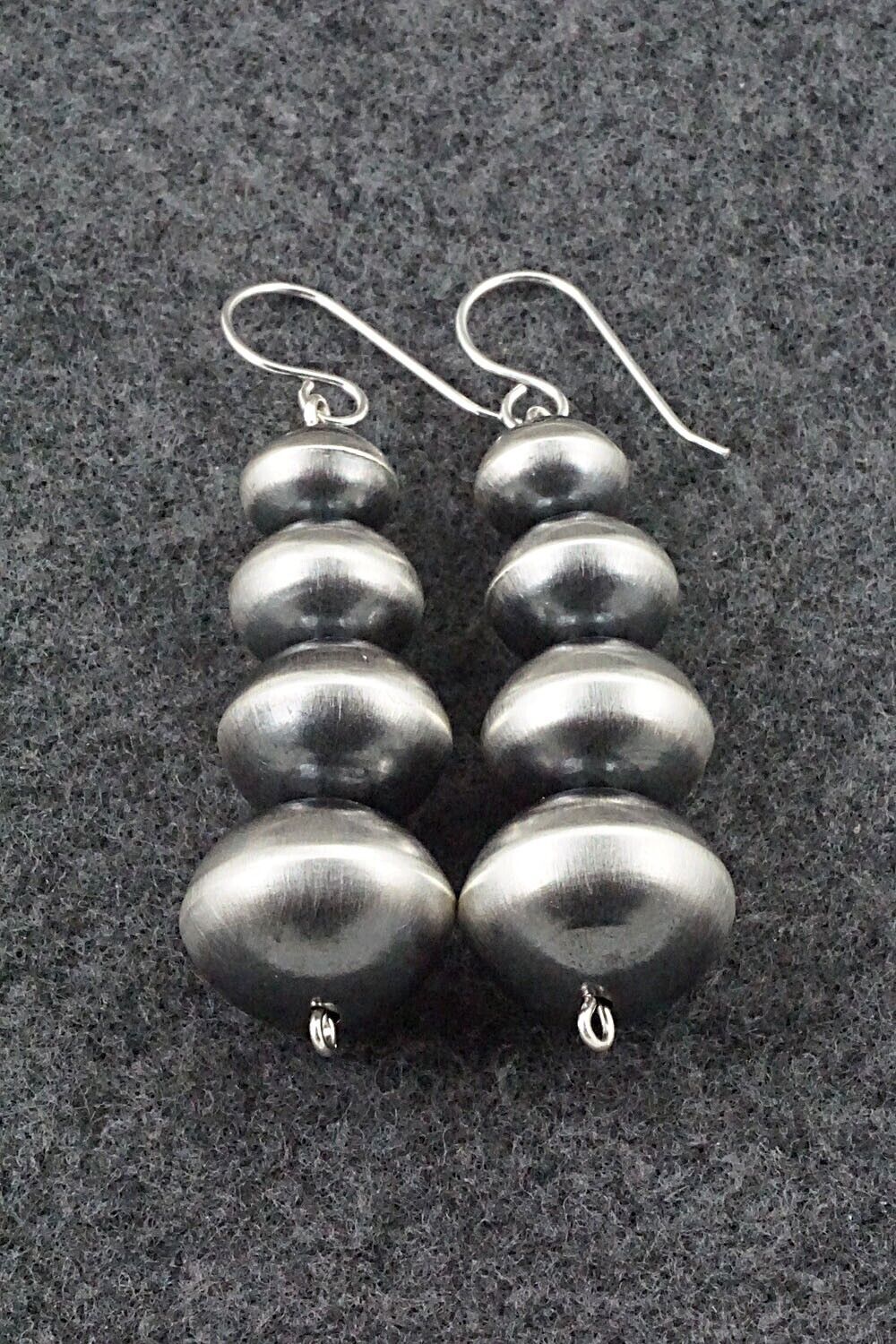 Sterling Silver Navajo Pearl Earrings - Tonisha Haley