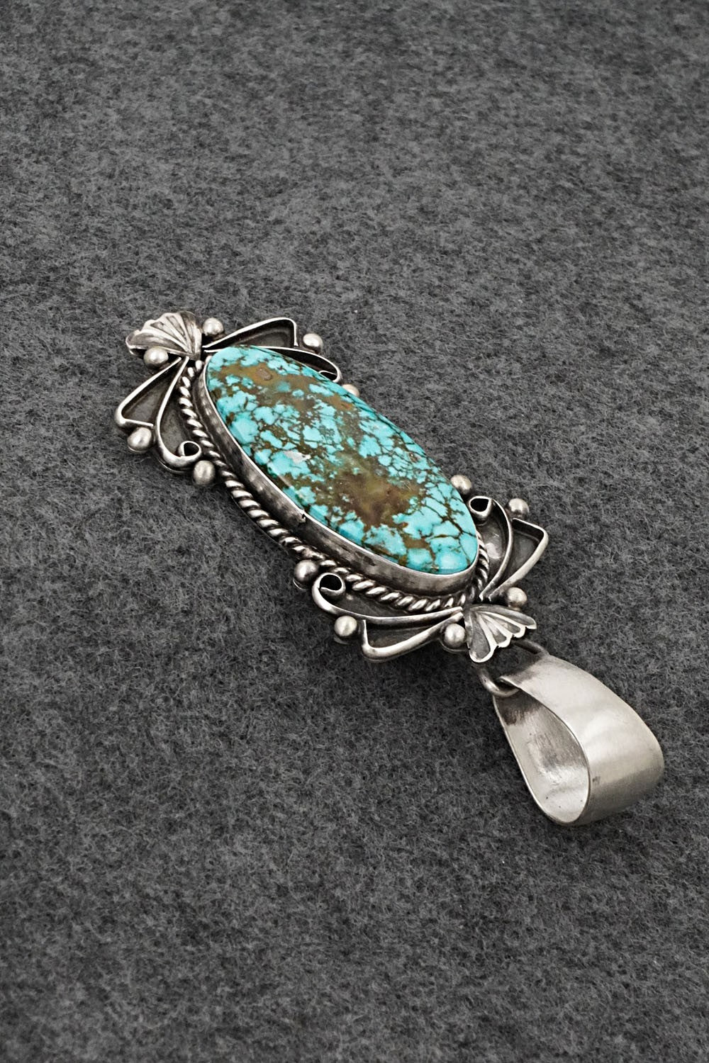 Turquoise & Sterling Silver Pendant - Paul Livingston