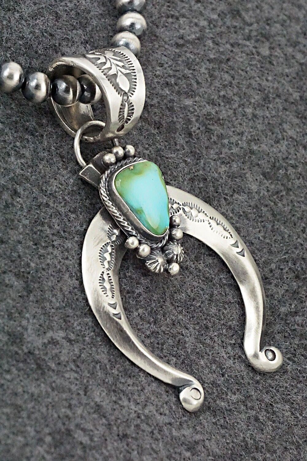 Turquoise & Sterling Silver Necklace - Samuel Yellowhair