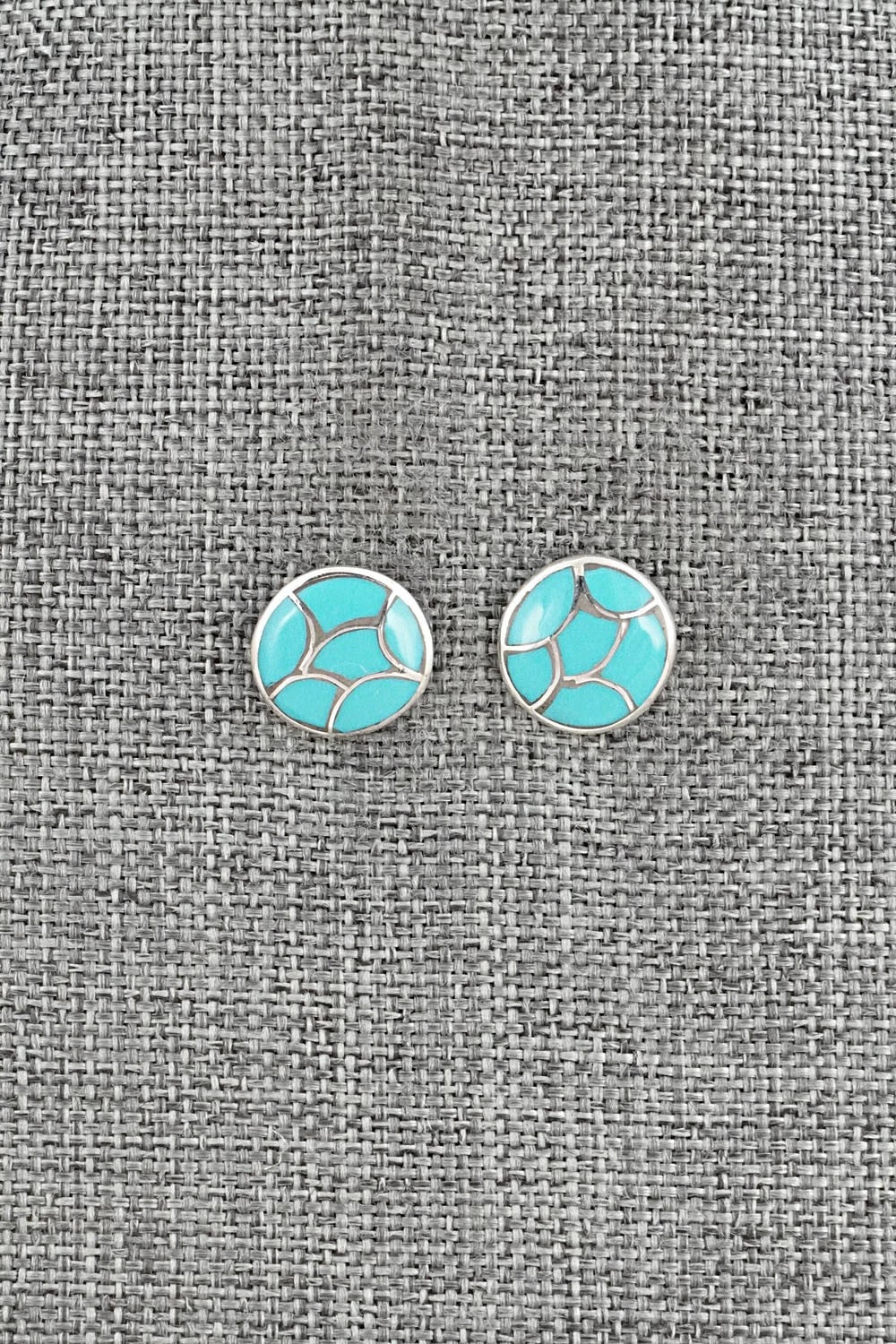 Turquoise & Sterling Silver Earrings - Orena Leekya