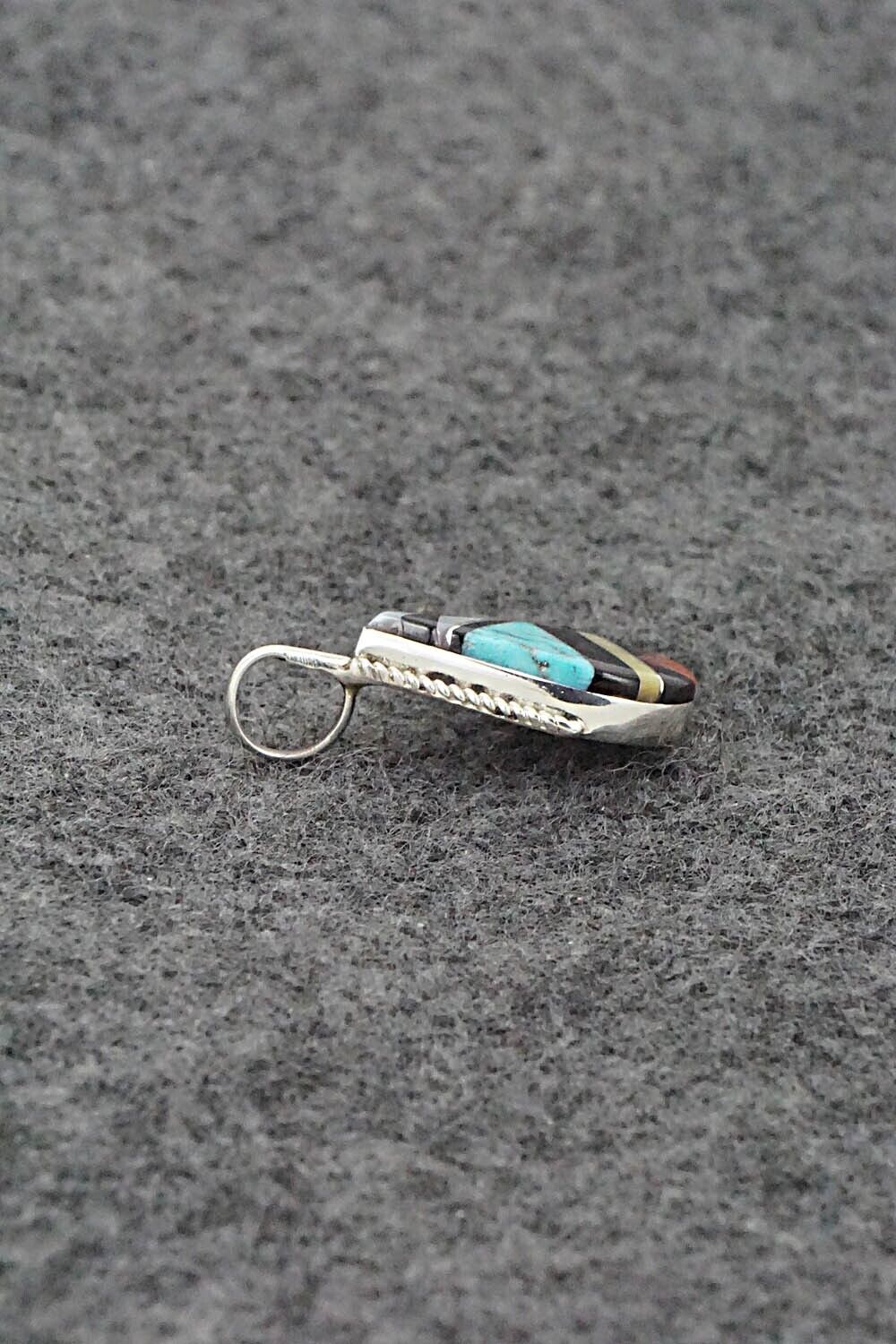 Multi-Stone & Sterling Silver Pendant - Cleo Kallestewa
