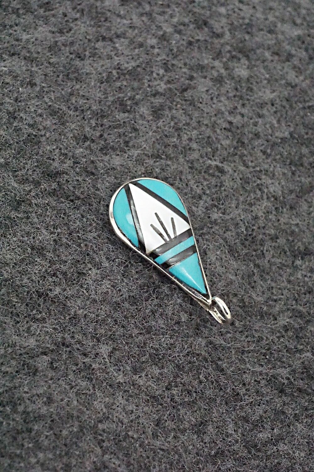 Multi Stone & Sterling Silver Pendant - Rhianna Kallestewa