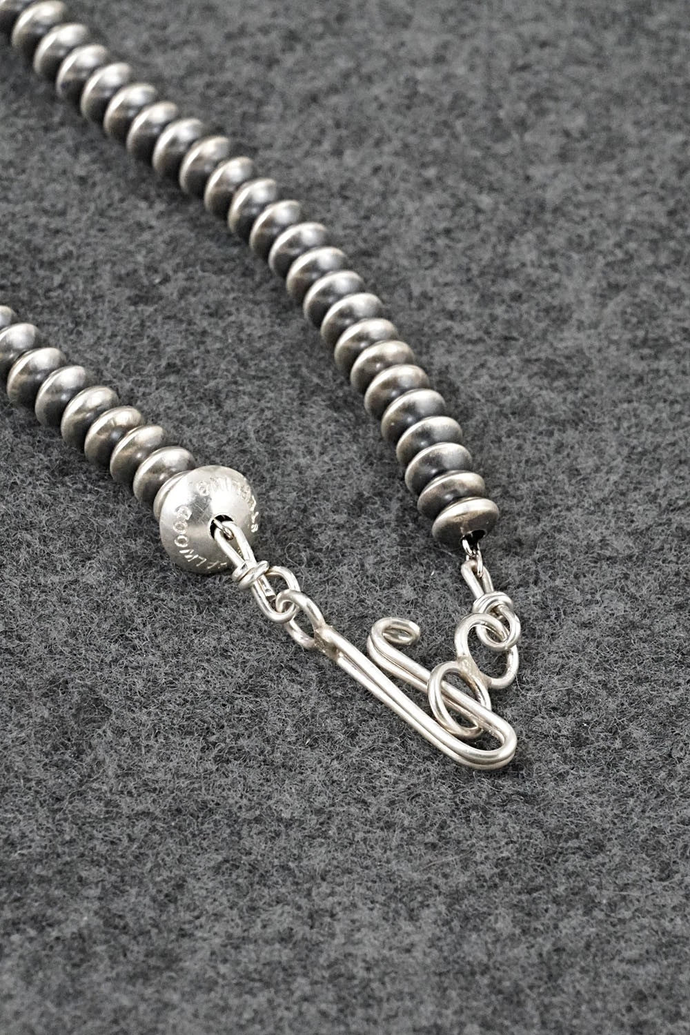 Sterling Silver Navajo Pearl Necklace 22" - Bryannen Halwood