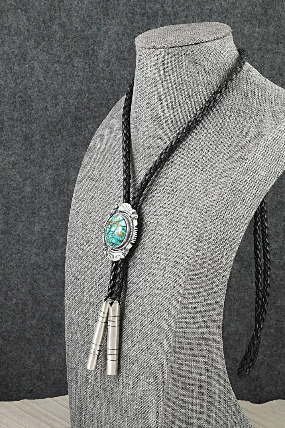 Turquoise & Sterling Silver Bolo Tie - Bob Becenti