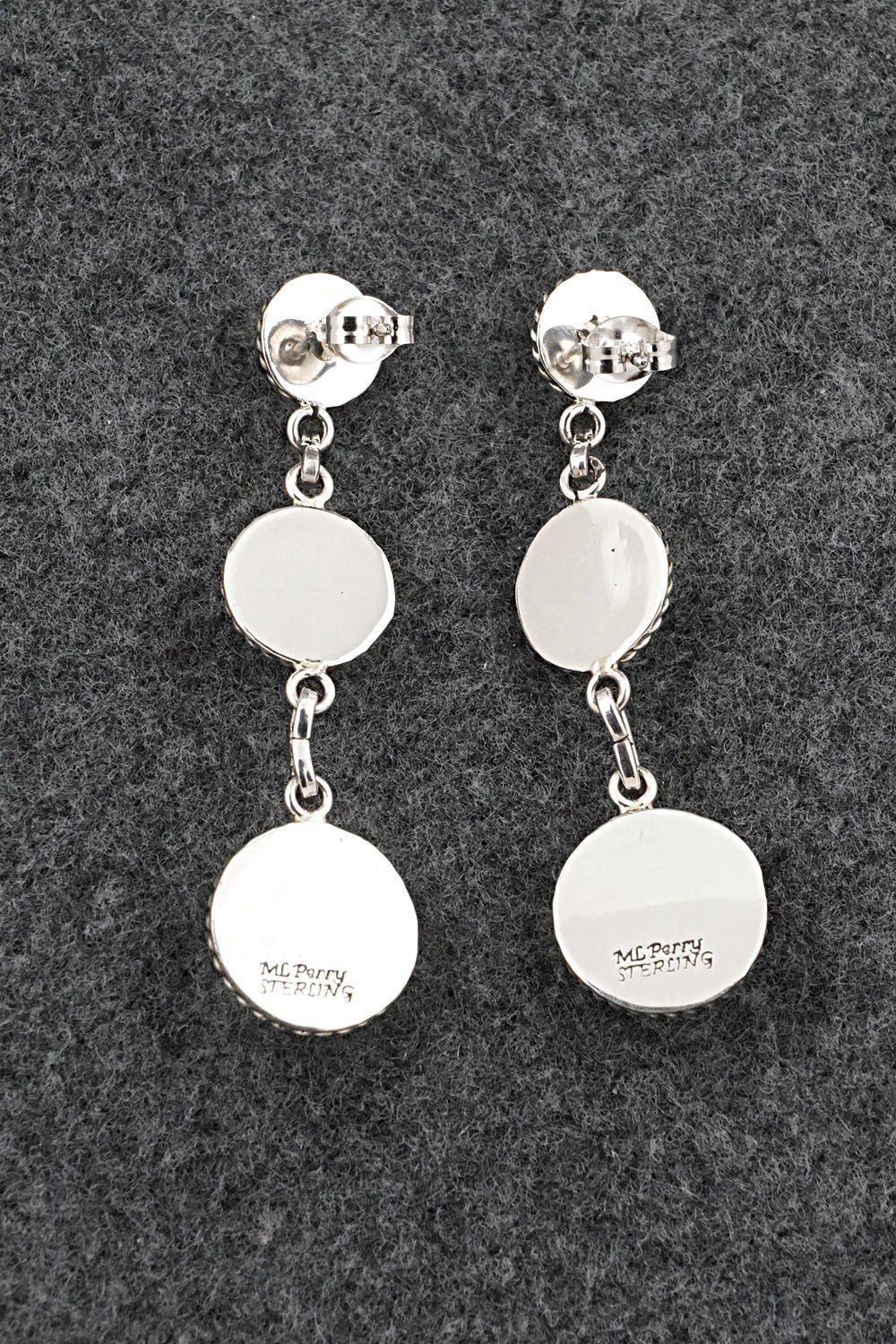 Turquoise & Sterling Silver Earrings - Martin Perry