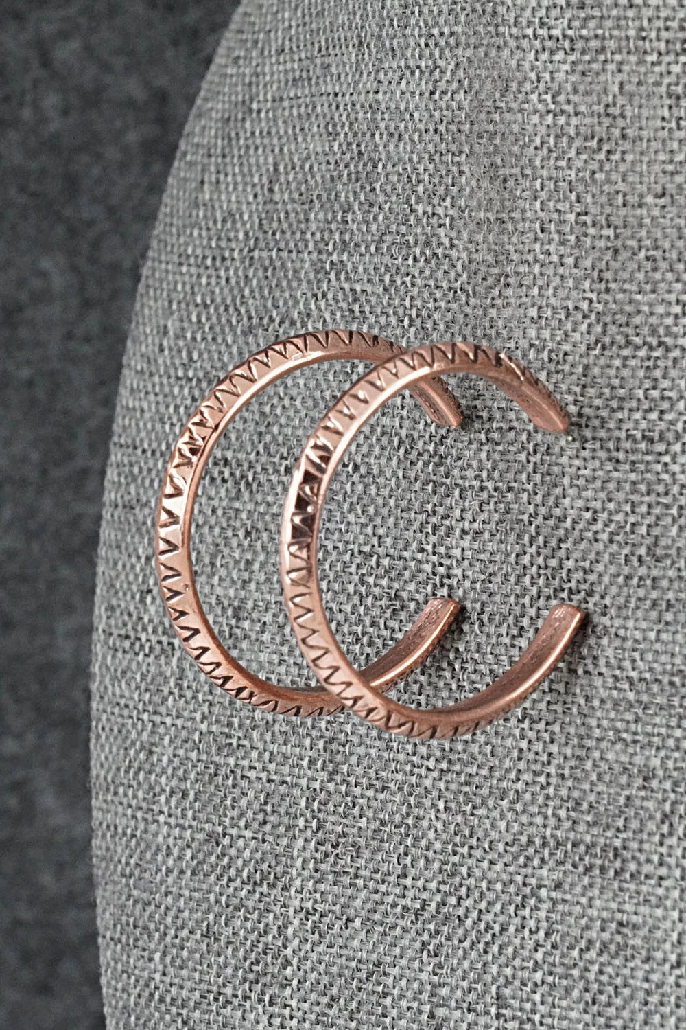 Copper Hoop Earrings - Elaine Tahe