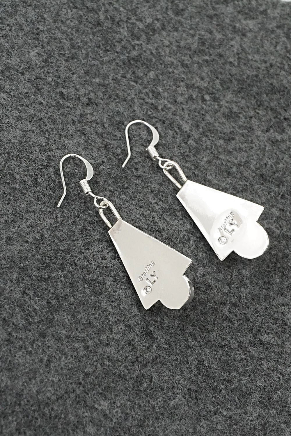 Turquoise & Sterling Silver Earrings - Louise Yazzie
