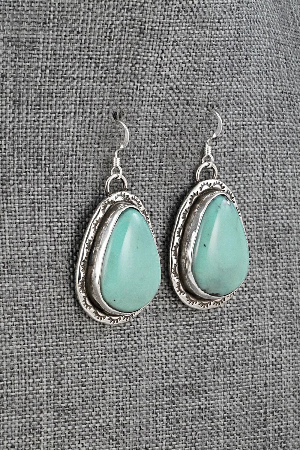Turquoise & Sterling Silver Earrings - Danny Henio