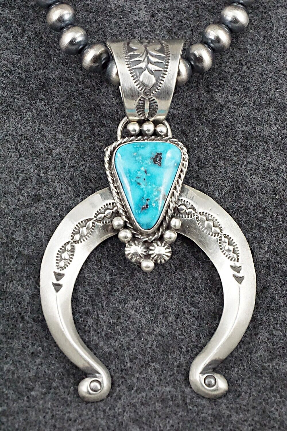 Turquoise & Sterling Silver Necklace - Samuel Yellowhair