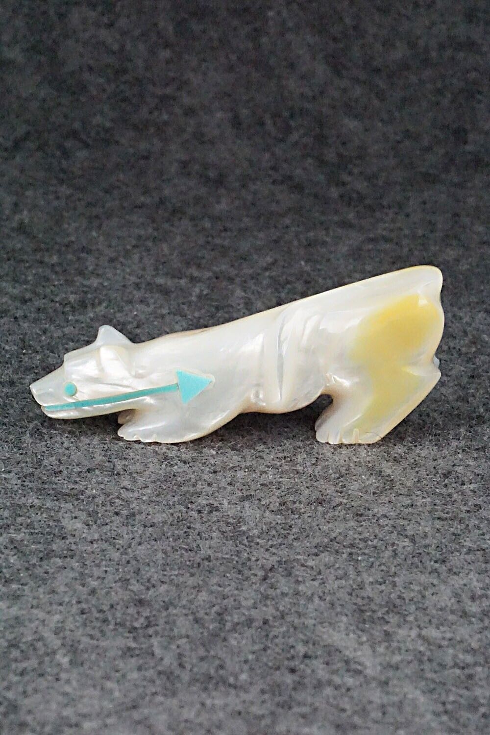 Mountain Lion Zuni Fetish Carving - Andres Quandelacy