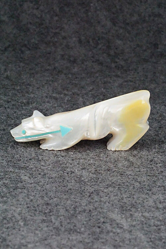 Mountain Lion Zuni Fetish Carving - Andres Quandelacy