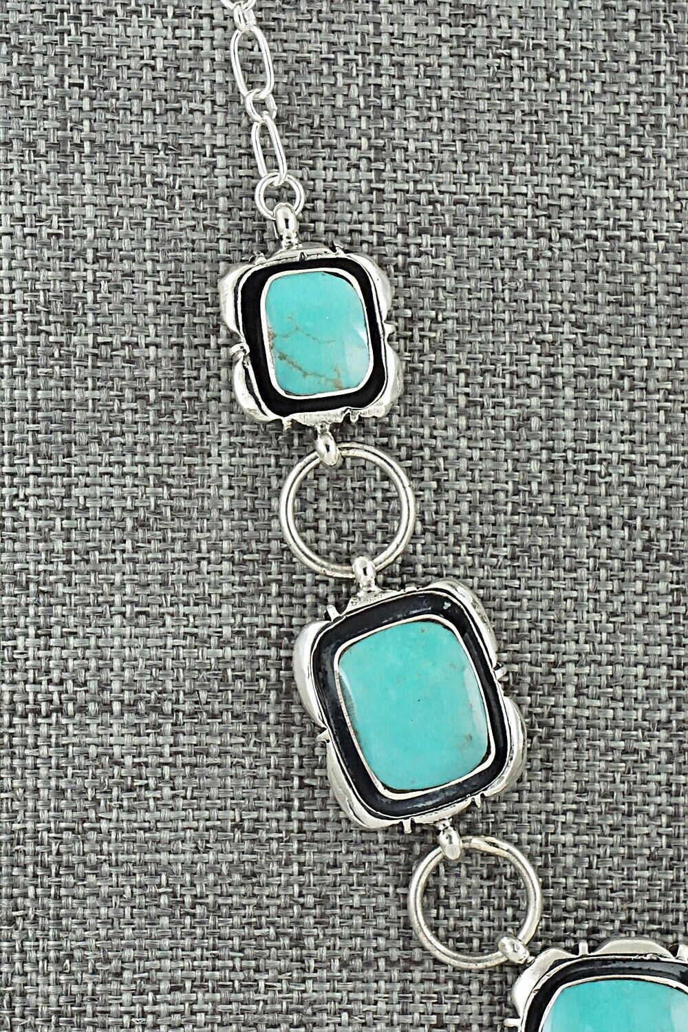 Turquoise & Sterling Silver Necklace - Mike Smith