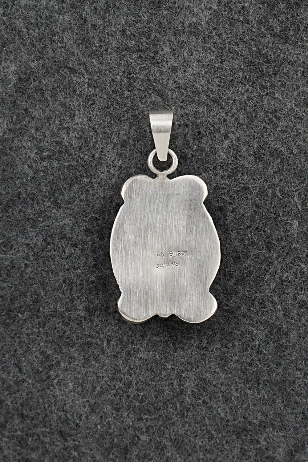 Turquoise and Sterling Silver Pendant - Leslie Nez