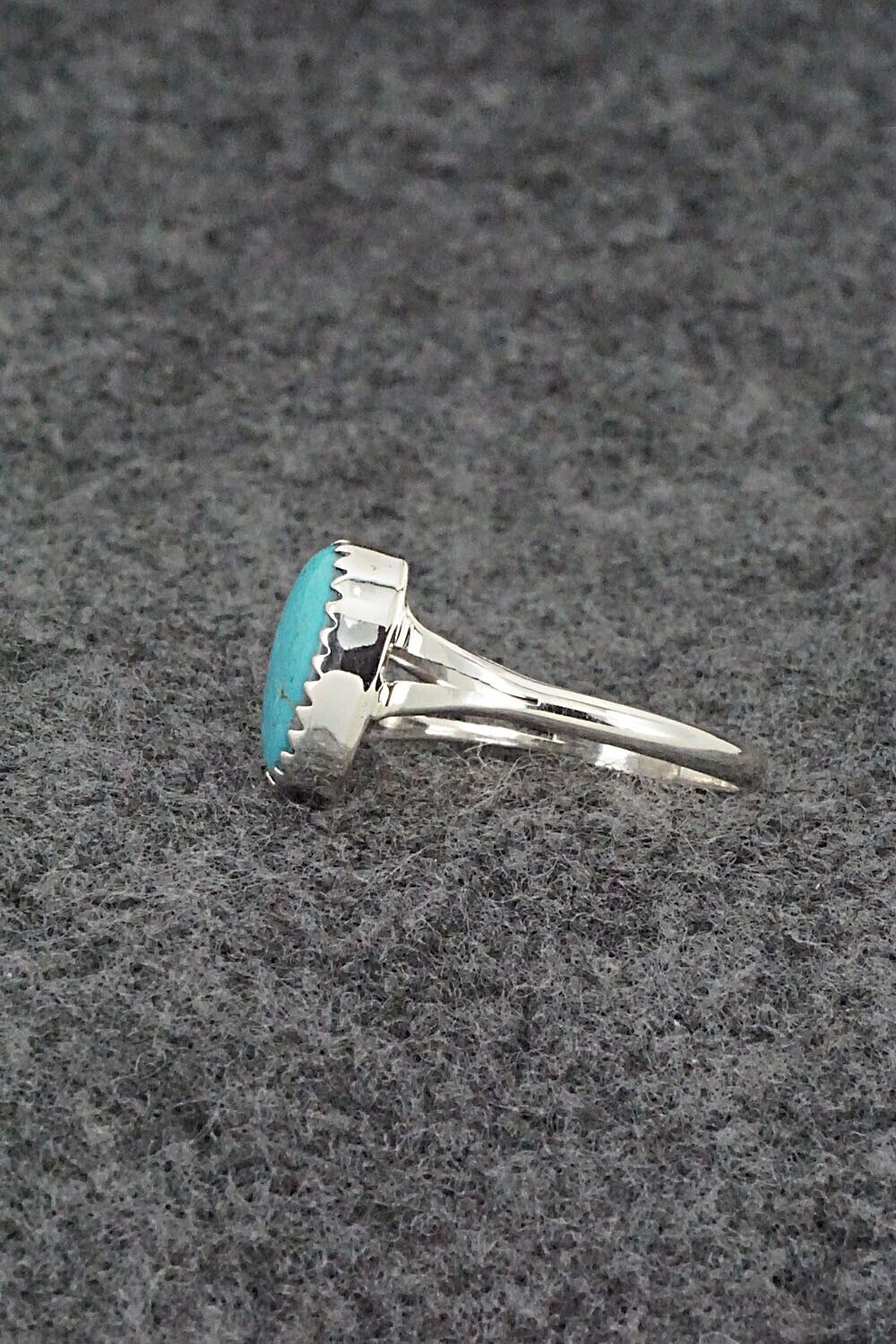 Turquoise & Sterling Silver Ring - Sharon McCarthy - Size 7