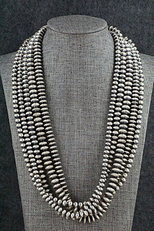 Sterling Silver Navajo Pearl Necklace - Jan Mariano
