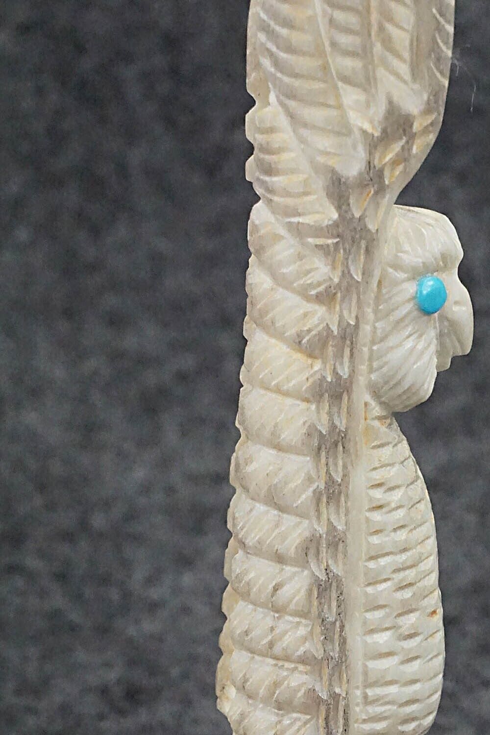 Owl Zuni Fetish Carving - Garrick Weeka