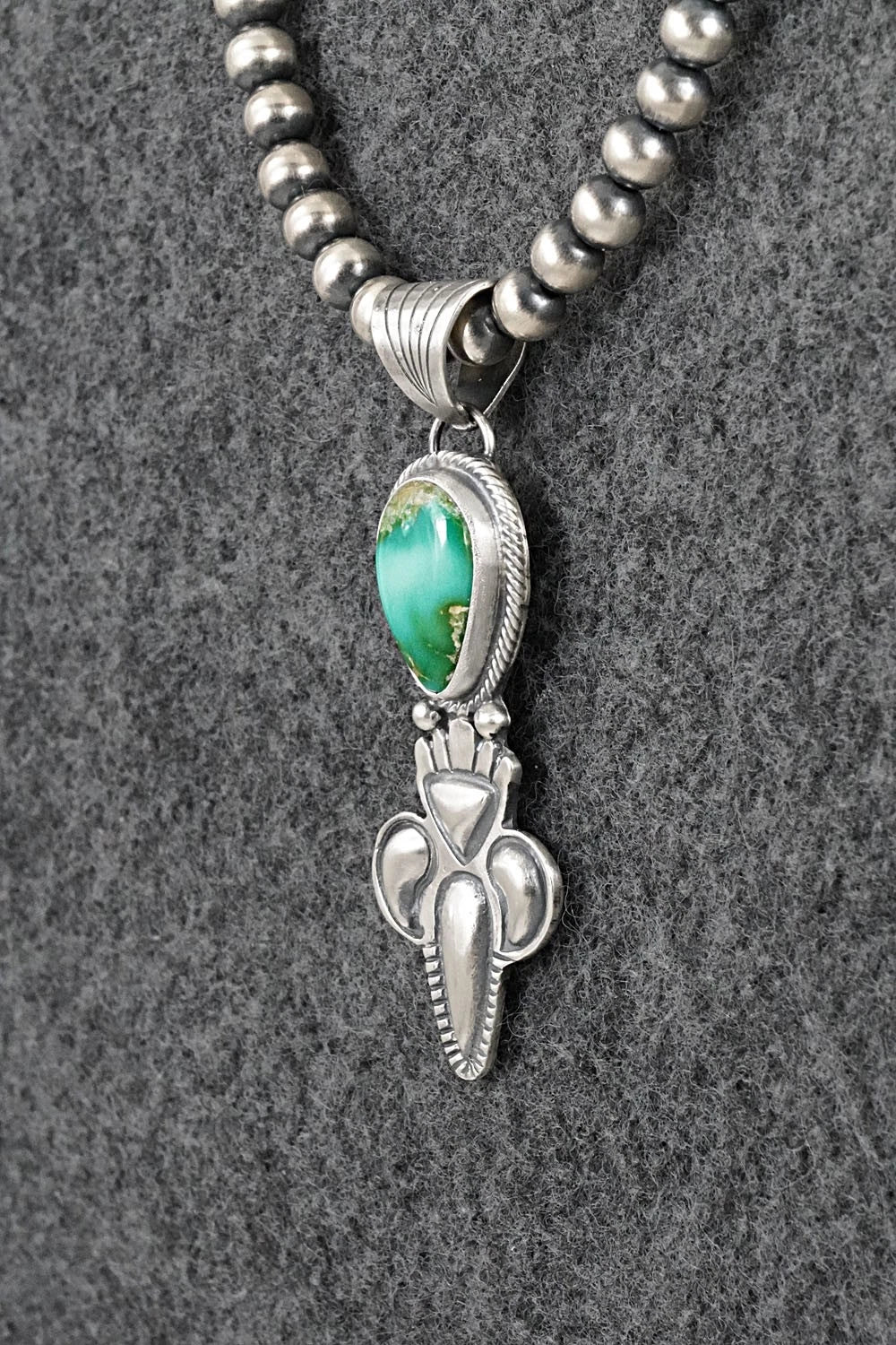 Turquoise & Sterling Silver Necklace - Gary Shorty