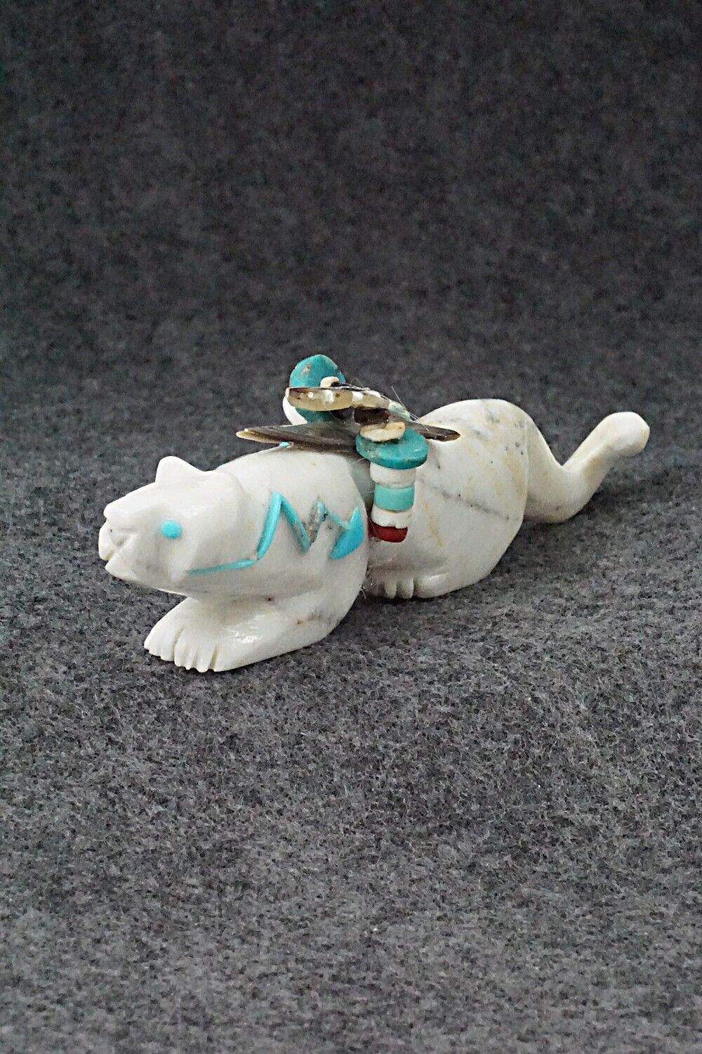 Mountain Lion Zuni Fetish Carving - Michael Laweka