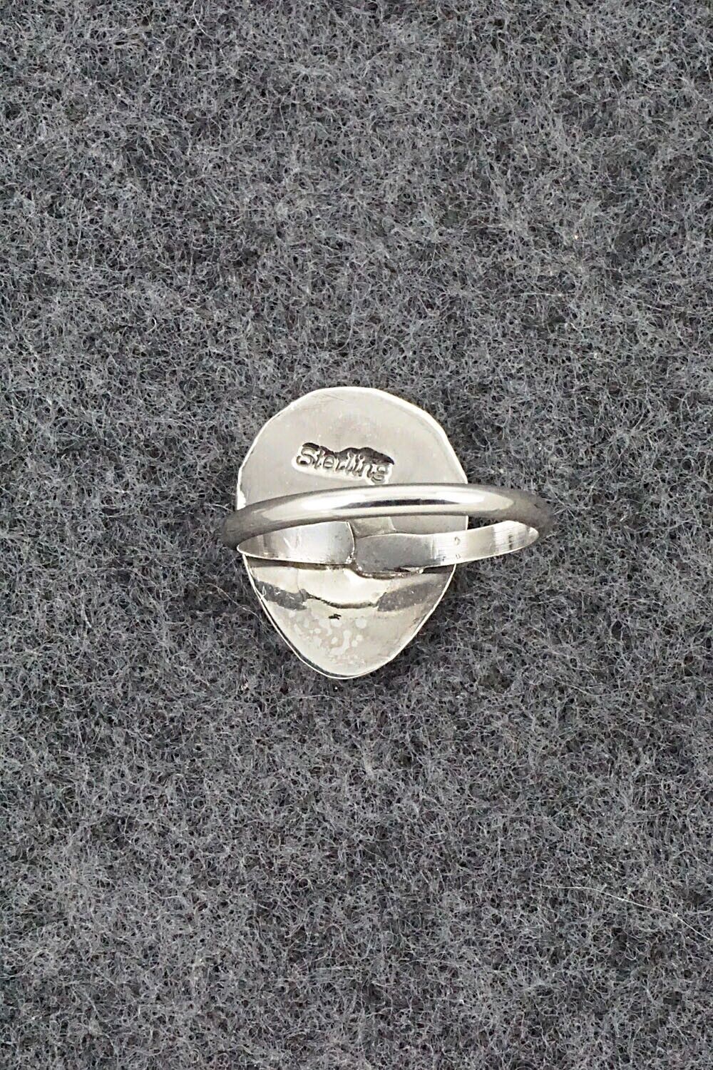 Turquoise & Sterling Silver Ring - Leta Parker - Size 4.5