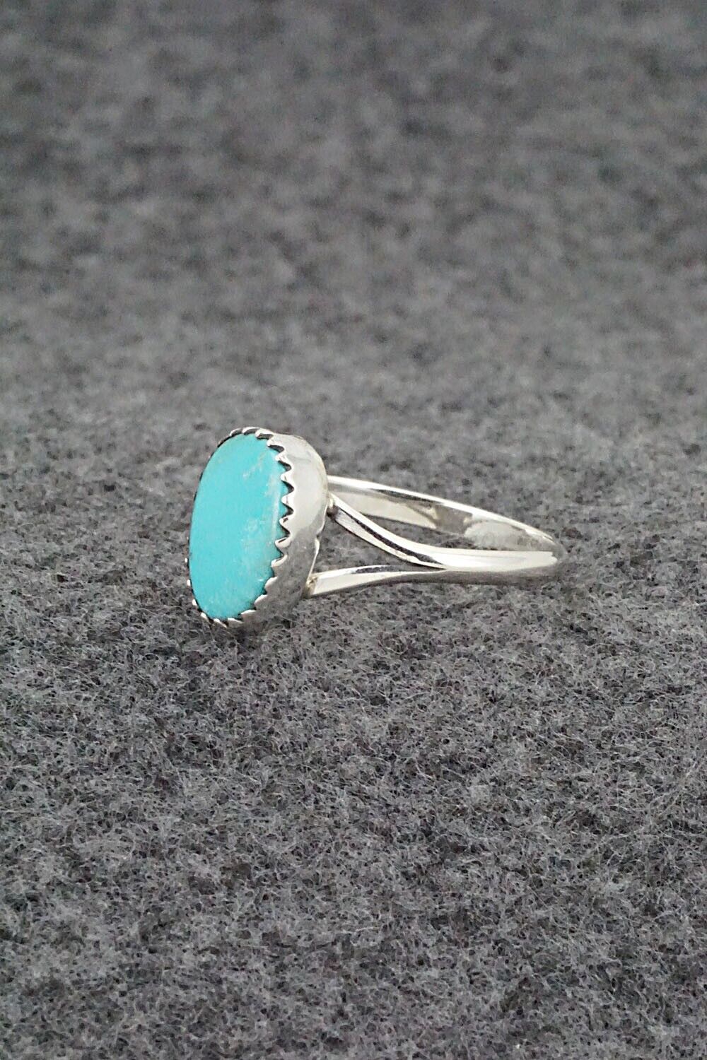 Turquoise & Sterling Silver Ring - Theresa Smith - Size 7