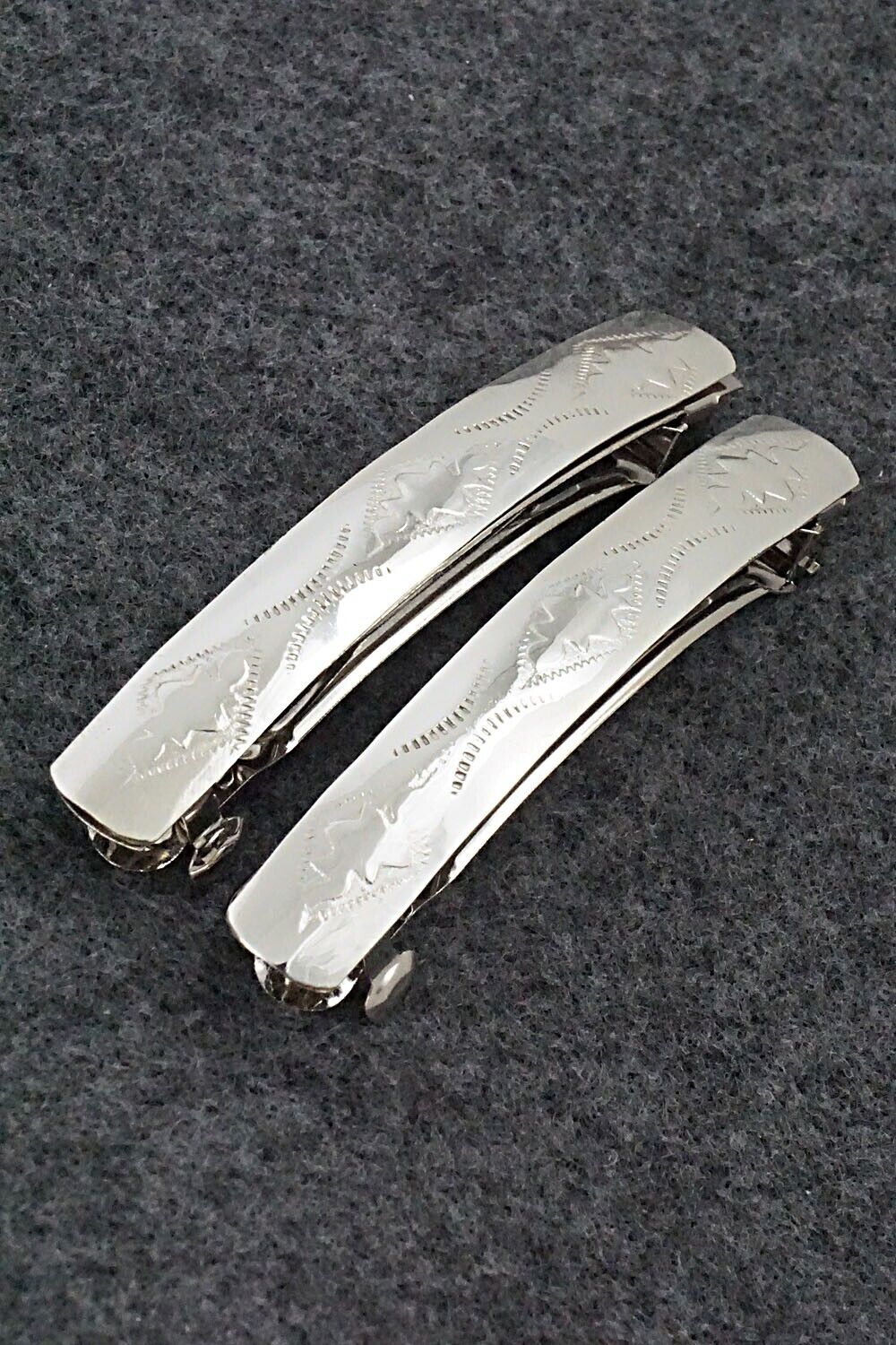 Sterling Silver Hair Barrettes - Randall Dalgai