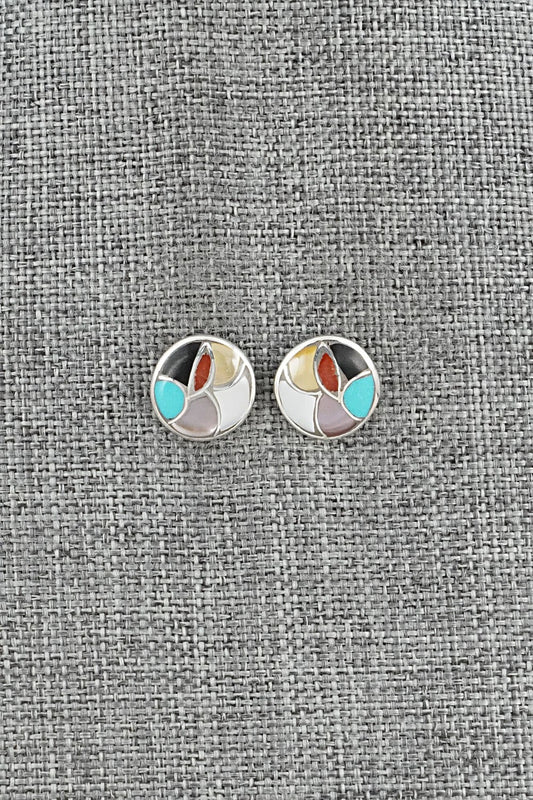 Multi-Stone & Sterling Silver Earrings - Orena Leekya