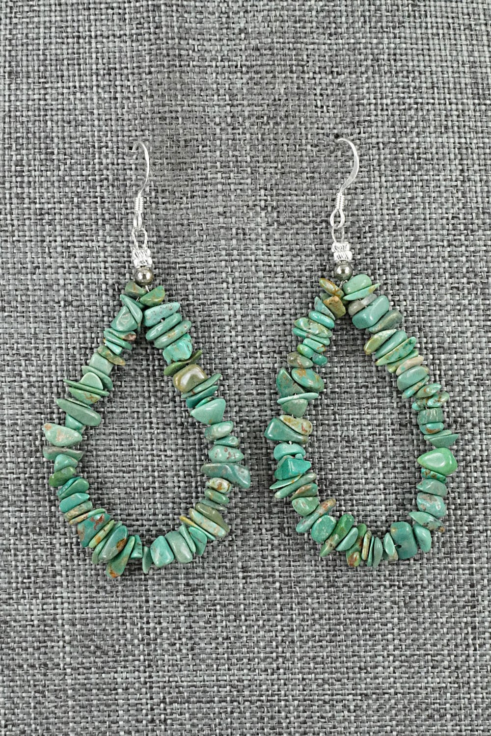 Turquoise & Sterling Silver Earrings - Doreen Jake