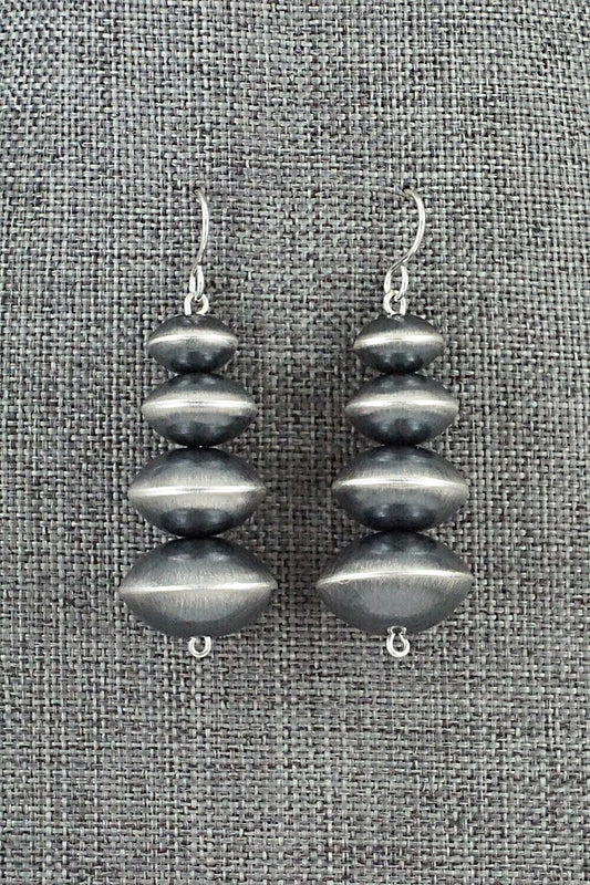 Sterling Silver Navajo Pearl Earrings - Tonisha Haley