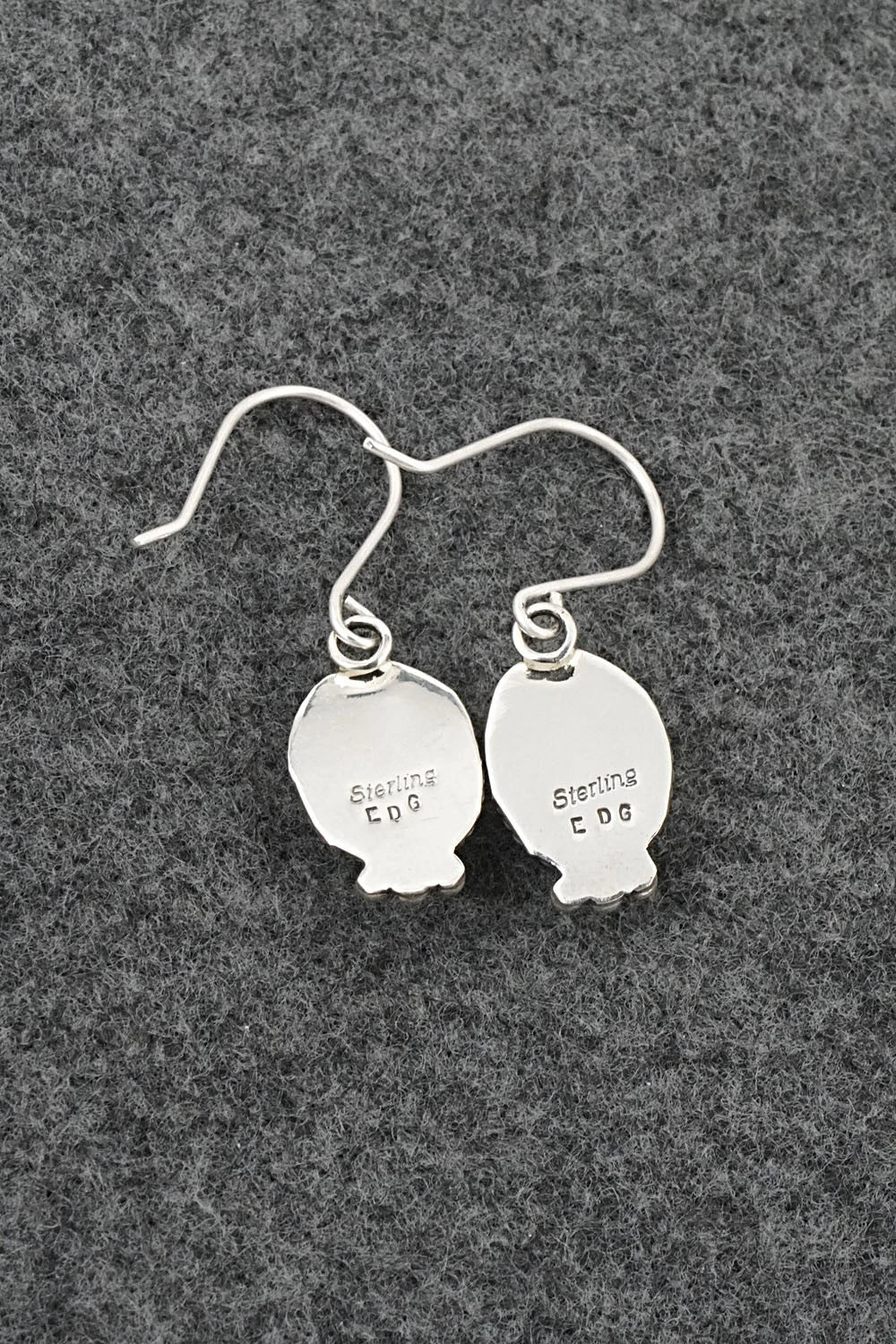 Turquoise & Sterling Silver Earrings - Eugene Gruber