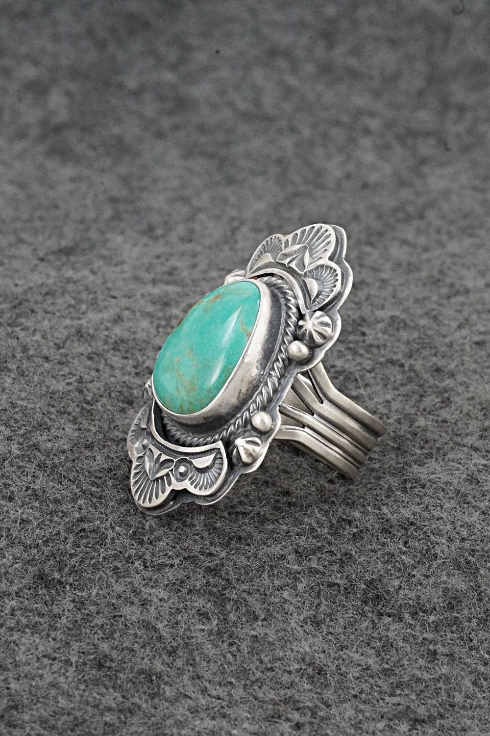 Turquoise & Sterling Silver Ring - Randy Boyd - Size 7.5