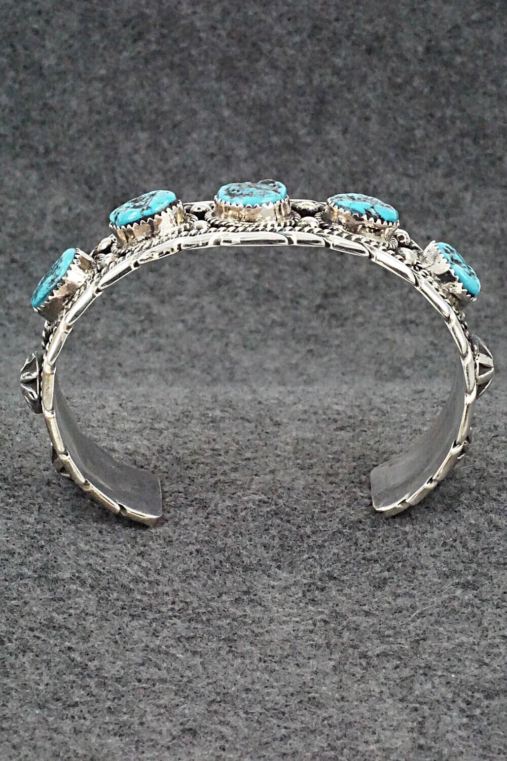 Turquoise and Sterling Silver Bracelet - Vernon Johnson