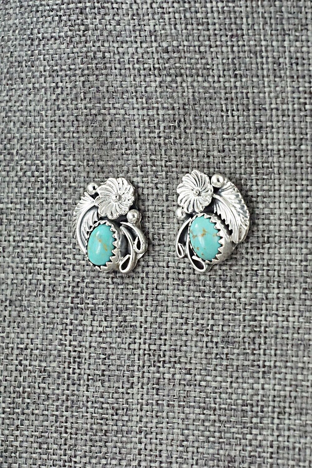 Turquoise & Sterling Silver Earrings - Rita Largo