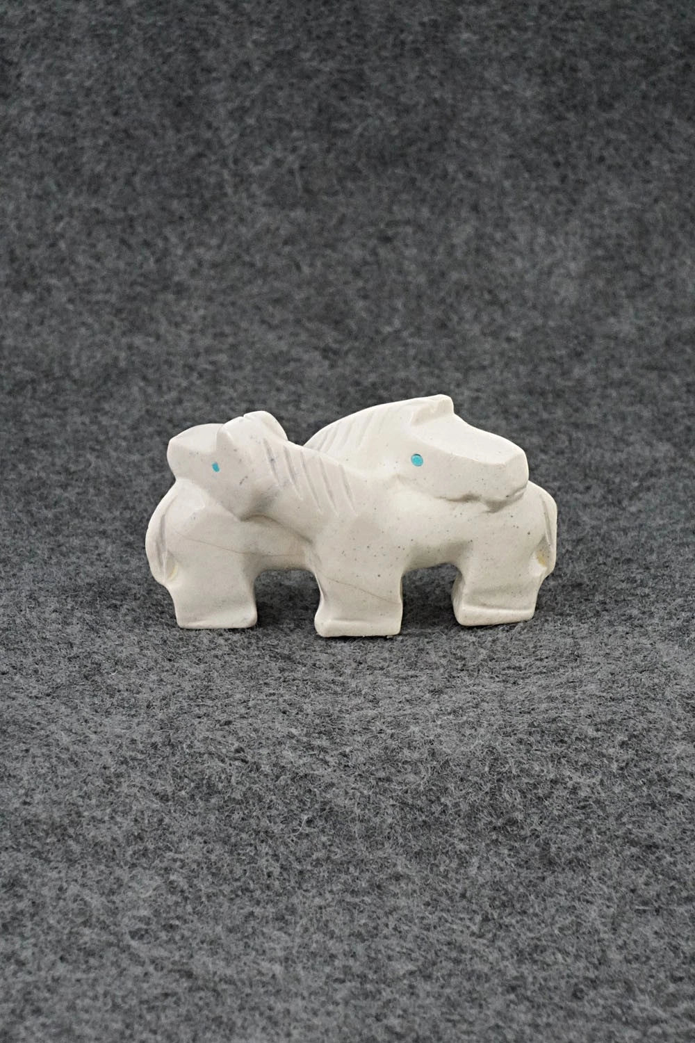 Horses Zuni Fetish Carving - Carol Martin