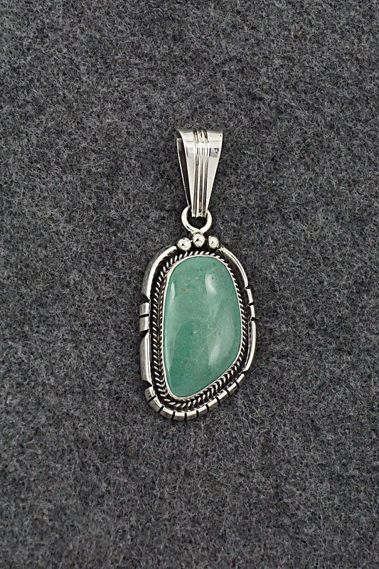 Turquoise & Sterling Silver Pendant - Samuel Yellowhair