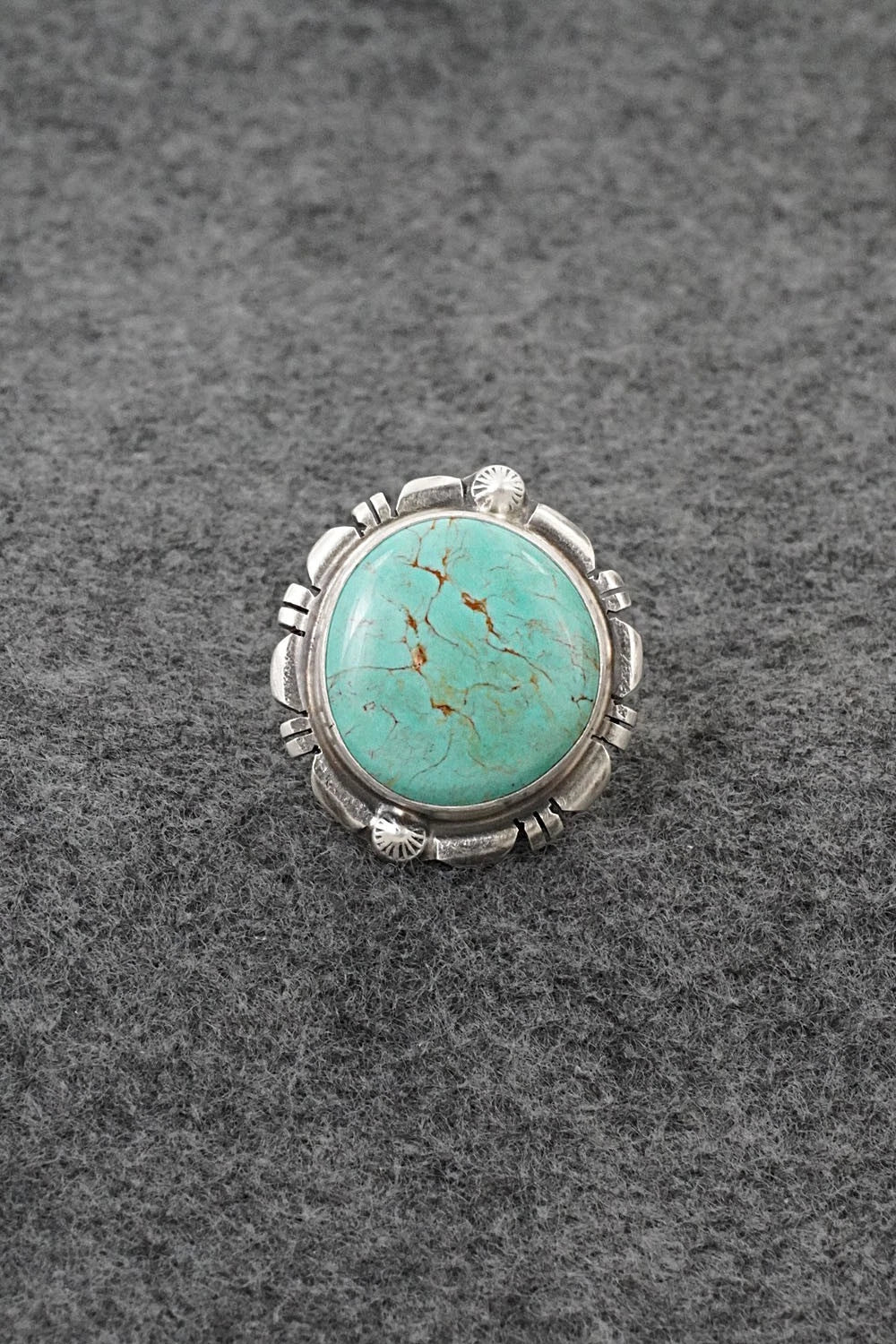 Turquoise & Sterling Silver Ring - Thomas Francisco - Size 6.5