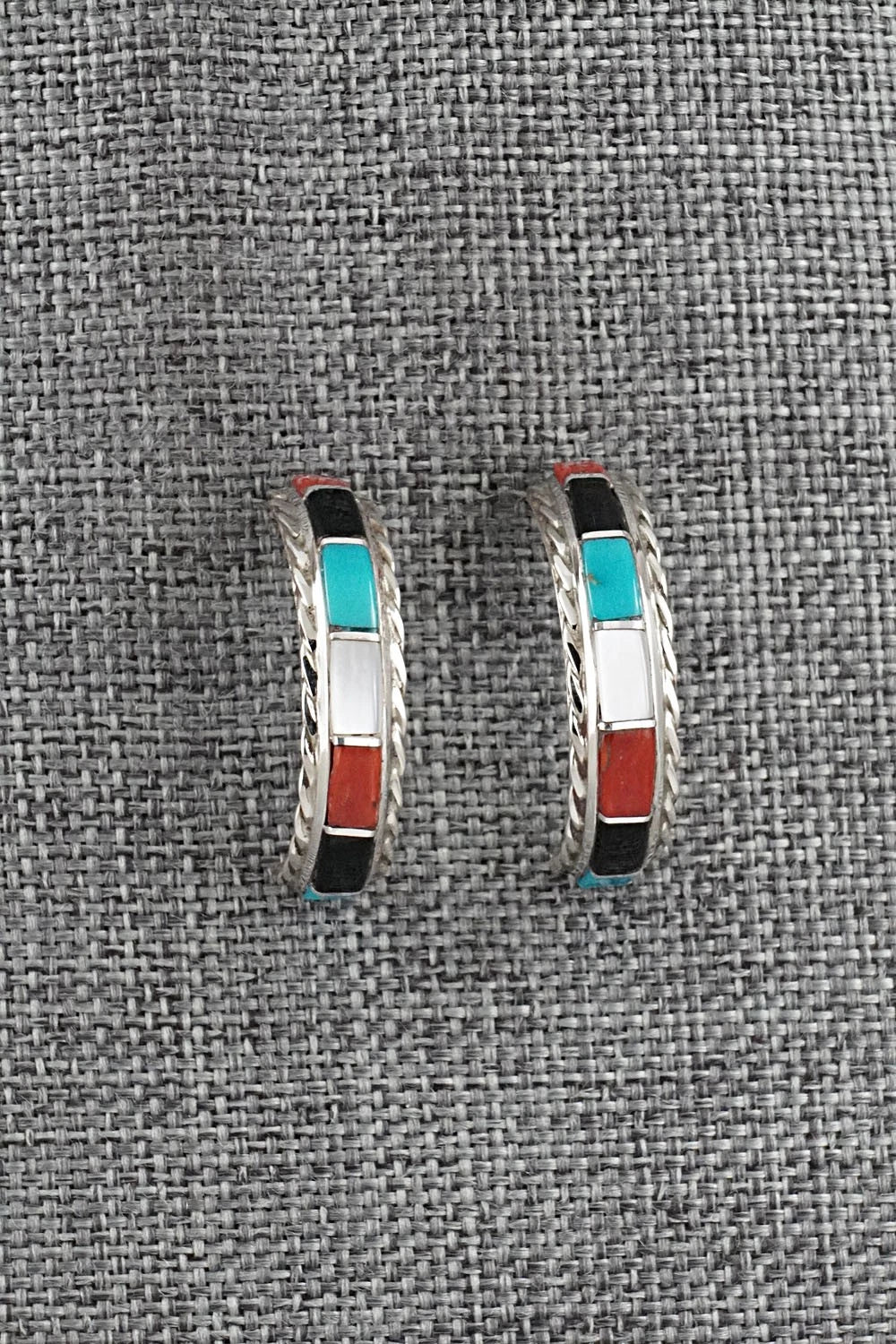 Multi-Stone & Sterling Silver Earrings - Malcolm Chavez