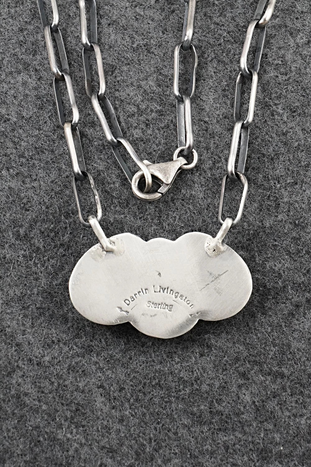 Turquoise & Sterling Silver Necklace - Darrin Livingston