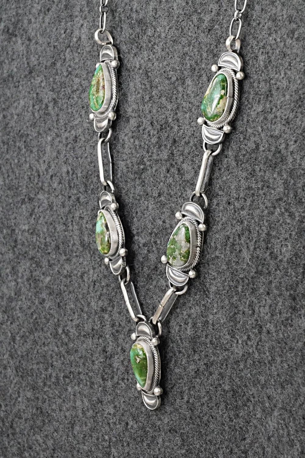 Turquoise & Sterling Silver Necklace - Derrick Gordon