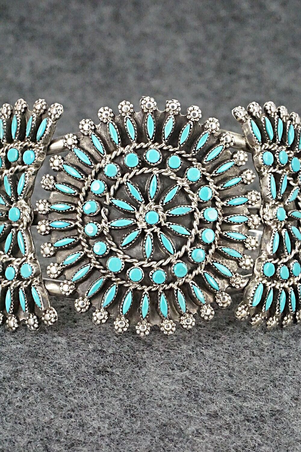 Turquoise & Sterling Silver Bracelet - Merlinda Chavez