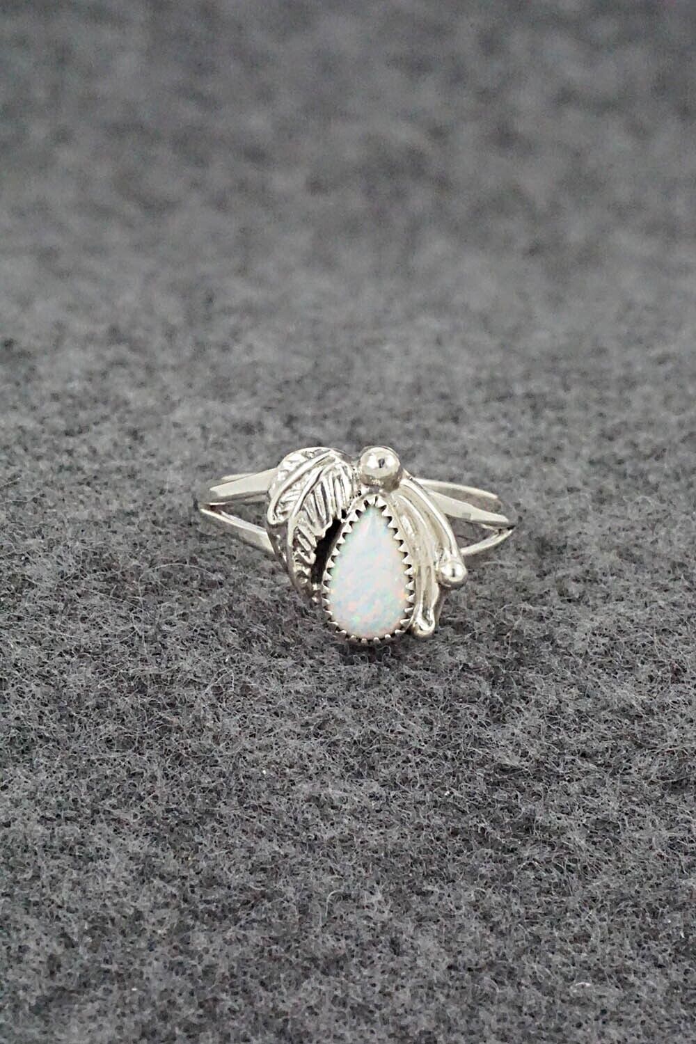 Opalite & Sterling Silver Ring - Letricia Largo - Size 6.25