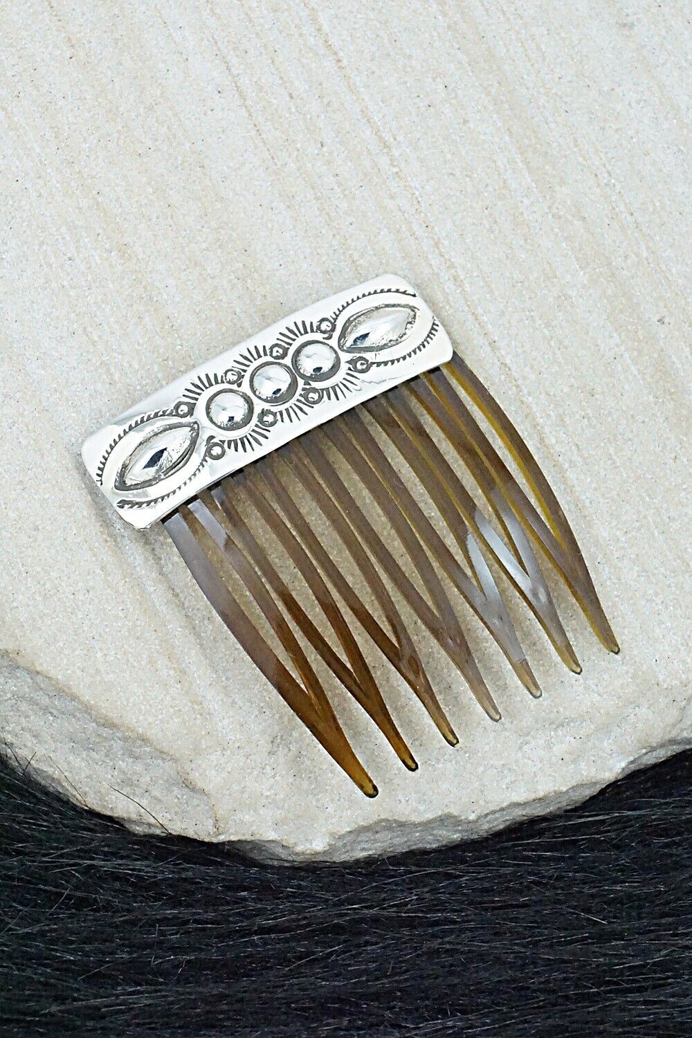 Sterling Silver Hair Combs - Jennie Blackgoat